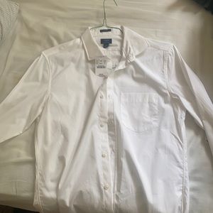 J crew white button down dress shirt
